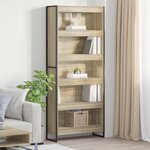 vidaXL Bibliothèque 2 Pièces Sonoma 80 x 30 x 155 cm Bois d'ingénierie