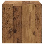vidaXL 2 Armoires Murales - Bois Ancien - 37x37x37 cm - Fabriqué en Bois d'Ingénierie