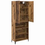 vidaXL Haut Armoire Bois Ancien 69 5 x 34 x 180 cm Bois d'ingénierie