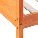 vidaXL Lit de jour sans matelas cire marron 75x190 cm pin massif
