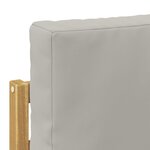 vidaXL Canapé d'extérieur en bout Bois d'Acacia Massif Blanc