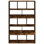 vidaXL Bibliothèque chêne fumé 100x33x156 5 cm bois d'ingénierie