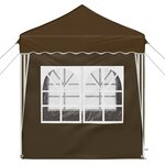 vidaXL Tente de fête pop-up 195 x 195 x 245 cm Taupe Tissu Oxford