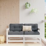 vidaXL Canapés d'angle de jardin 2 Pièces blanc bois de pin massif