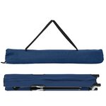 vidaXL Lits de soleil pliants avec sacs de transport 2 Pièces Bleu Tissu Oxford 600D