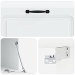 vidaXL Meuble TV mural Blanc 98 x 41 x 30 cm Bois d'ingénierie