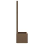 vidaXL Bac à fleurs avec Treillis Marron 36 x 36 x 140 cm PP