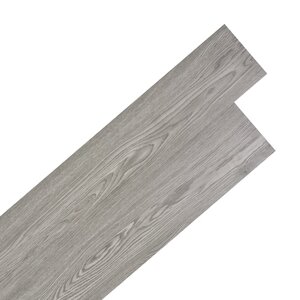 vidaXL Planches de plancher PVC autoadhésif 2 51 m² 2 mm Gris foncé