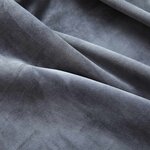 vidaXL Rideaux occultants et anneaux 2Pièces Velours Anthracite 140x245cm