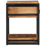 vidaXL Table de Nuit 40x40x50 cm en Bois d'Acacia Massif