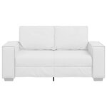 Canapé Loveseat vidaXL Blanc 120 cm en simili cuir