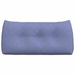 vidaXL Coussin de Dos Bleu denim 100 x 24 x 50 cm tissu