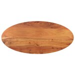 vidaXL Dessus de table 110x50x3 8 cm ovale bois massif d'acacia