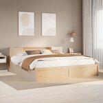 vidaXL Cadre de lit sans matelas 200x200 cm bois massif de pin
