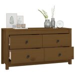 vidaXL Armoire latérale Marron Miel 100x40x54 cm Bois de pin massif