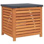 vidaXL Boîte de rangement de jardin 60x50x55 cm bois d'eucalyptus