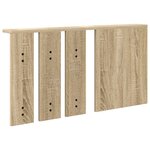 vidaXL Porte-manteau mural avec étagère Chêne sonoma 85 x 10 x 45 cm