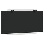 vidaXL Coussin de tête de lit noir et blanc 100 cm similicuir