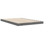 vidaXL Cadre de lit sans matelas gris 120x190 cm bois de pin massif