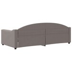 vidaXL Lit de repos taupe 90x200 cm tissu