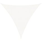 vidaXL Voile d'ombrage 160 g/m² Blanc 4x4x4 m PEHD