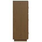 vidaXL Buffet haut Marron miel 34x40x108 5 cm Bois massif de pin
