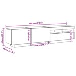 vidaXL Meuble TV avec lumières LED chêne artisanal bois d'ingénierie