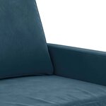 vidaXL Canapé à 3 places Bleu 180 cm Velours