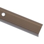 vidaXL Nez de marche Forme en L 5 pcs Aluminium 100 cm Marron