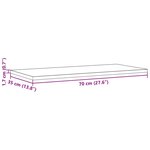 vidaXL Dessus de table 2 Pièces 70x35x1 7cm rectangulaire bois pin massif