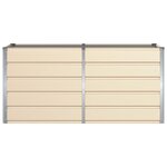 vidaXL Jardinière Ivoire 160 x 80 x 75 cm Acier