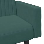vidaXL Ensemble de canapés 2 Pièces vert foncé velours