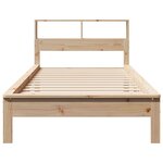 vidaXL Lit bibliothèque sans matelas 90x200 cm bois de pin massif