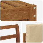 vidaXL Ensemble de canapés d'extérieur 9 pc Naturel et Beige Polyester