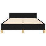 vidaXL Cadre de lit sans matelas noir 120x200 cm tissu