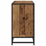 vidaXL Cabinet de salle de bain avec porte Bois Ancien 80 x 33 x 60 cm