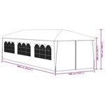 vidaXL Tente de réception 3 x 9 m Vert