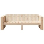 vidaXL Canapé de jardin Marron 185.5 x 60 x 62 cm Bois massif en pin