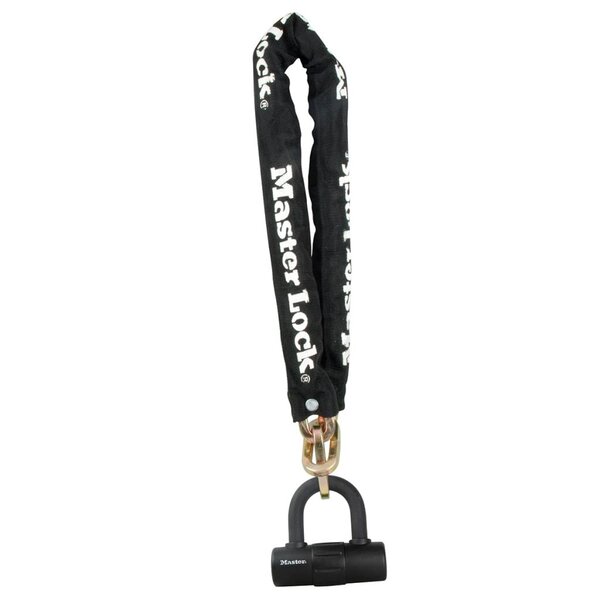 Master lock chaîne avec serrure mini u acier 90 cm x 10 mm 8234eurdpro