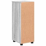 vidaXL Cabinet de salle de bain avec porte Sonoma gris 30 x 35 x 80 cm