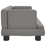 vidaXL Canapé pour enfants gris 60x40x30 cm similicuir
