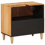 vidaXL Armoire d'évier Marron 62 x 33 x 58 cm Bois de mangue massif