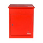 Boîte à colis moyenne 1 porte Rouge à accès frontal Acier galvanisé SMART PARCEL BOX™