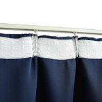 vidaXL Rideau occultant avec crochets Bleu 290x245 cm