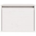 vidaXL Armoire murale Blanc 45x30x35 cm Bois de pin massif
