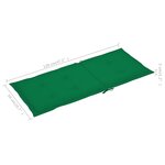 vidaXL Chaise à bascule avec coussin bambou