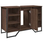 vidaXL Armoire lavabo de salle de bain chêne marron 91x35x60 cm