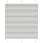 vidaXL Store plissé gris clair 115x100cm largeur du tissu 114 4cm