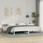 vidaXL Cadre de lit Blanc 180 x 200 cm Bois massif en pin
