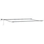 vidaXL Auvent Rétractable Beige 600 × 300 cm tissu